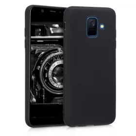   Калъф за Samsung Galaxy A6 (2018), Силиконов, Черен, 45247.47