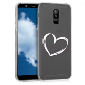   Кейс за Samsung Galaxy A6 Plus, Силиконов, Бял, 45261.01