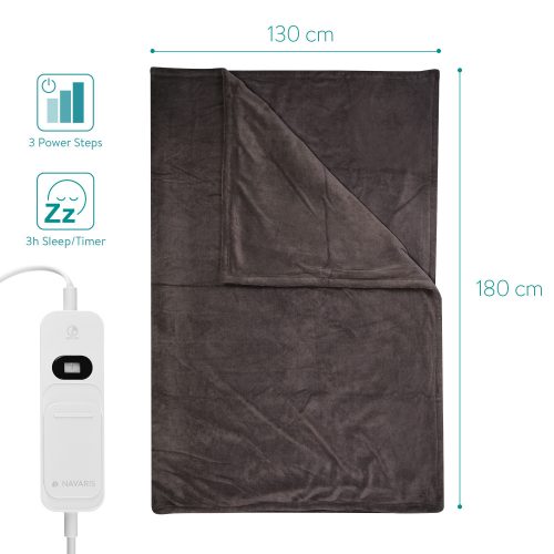 Нагреваемо електрическо одеяло Navaris 180 x 130 см, 45274.03.01