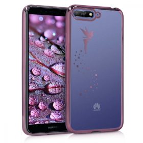   Калъф за Huawei Y6 (2018), Силиконов, Розов, 45286.02
