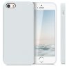Калъф за Apple iPhone 5 / iPhone 5s / iPhone SE, силиконов, бял, 42766.02