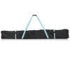 Husa schiuri Navaris, 190x15x30 cm, bretele captusite, dublu fermoar, poliester 1680D, negru, poliester