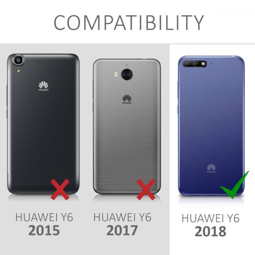Кейс за Huawei Y6 (2018), Силиконов, Черен, 45556.01