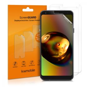   Комплект от 3 защитни фолиа за LG Q7, Kwmobile, Front, Transparent, 45598.1