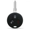 Капак за автомобилен ключ за Smart - 3 бутона, силикон, черен, 45658.01