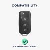 Капак за автомобилен ключ за VW / Skoda / Seat - 3 бутона, Силикон, Многоцветен, 41729.19
