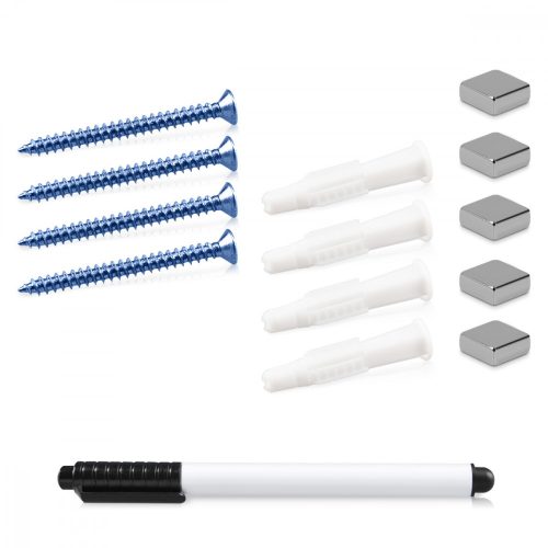 Магнитна дъска Navaris, 90 x 60 см, маркер, 5 магнита, 45723.02