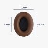 Комплект от 2 възглавнички за слушалки Bose QuietComfort, Kwmobile, Кафяв, Екологична кожа, 44230.18