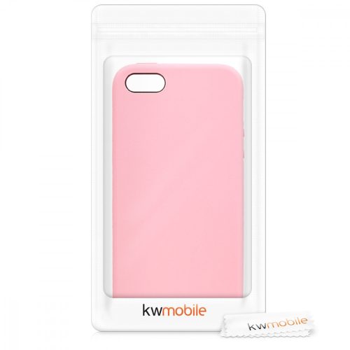 Калъф за Apple iPhone 5 / iPhone 5s / iPhone SE, Силиконов, Розов, 42766.110
