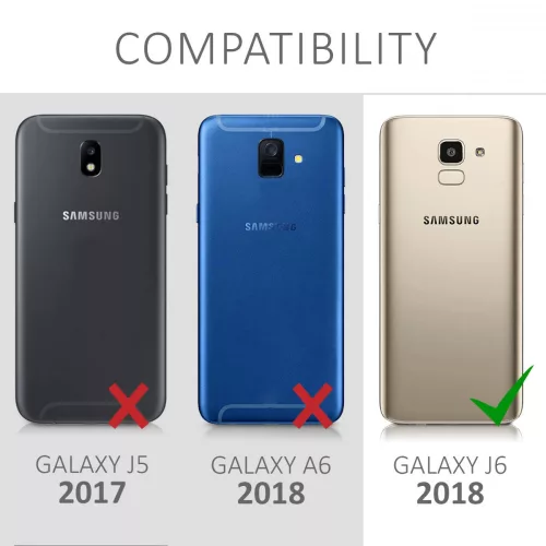 Кейс за Samsung Galaxy J6, Текстилен, Сив, 45797.22