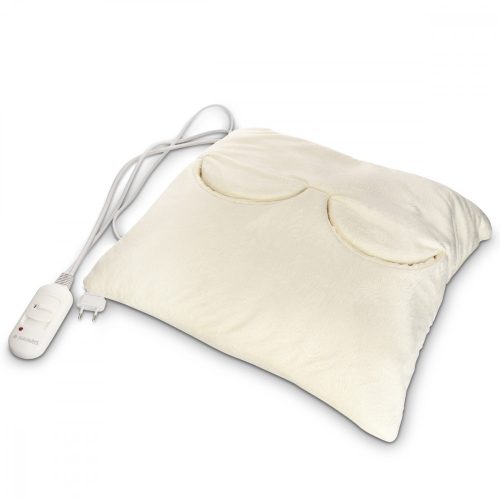 Електрическа възглавница 2в1 с отопление за крака, гръб, врат, кремава, 45831.01