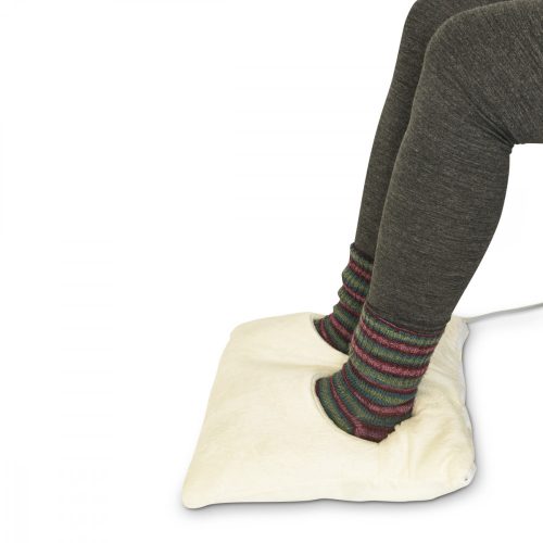 Електрическа възглавница 2в1 с отопление за крака, гръб, врат, кремава, 45831.01