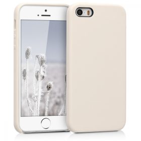   Калъф за Apple iPhone 5 / iPhone 5s / iPhone SE, Силиконов, Крем, 42766.16