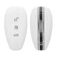 Капак за автомобилен ключ за Ford - 3 бутона - Keyless Go, силикон, бял, 44708.04