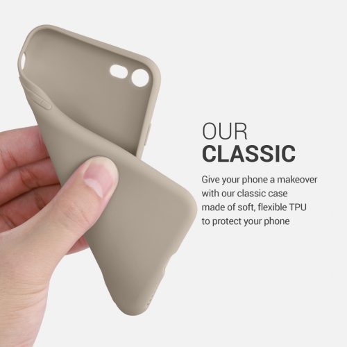 Калъф за Apple iPhone 8 / iPhone 7 / iPhone SE 2, Силиконов, Крем, 39458.125