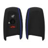 Капак за автомобилен ключ за BMW - 3 бутона - Keyless Go, силикон, черен, 46209.04