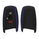 Капак за автомобилен ключ за BMW - 3 бутона - Keyless Go, силикон, черен, 46209.04