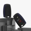 Капак за автомобилен ключ за BMW - 3 бутона - Keyless Go, силикон, черен, 46209.04