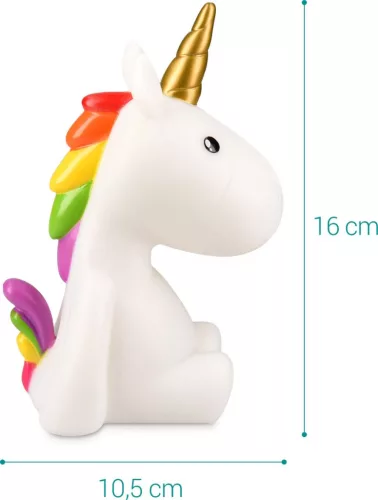 Нощна лампа Unicorn, акумулаторна, Navaris, бяла, 46219.02