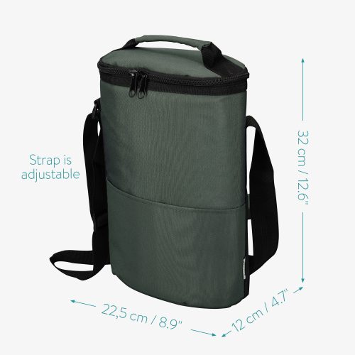 Термо чанта за вино с регулируема презрамка, 32 x 29 см, 46163.22