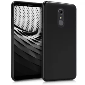   Калъф за LG Q Stylus, Силиконов, Черен, 46239.47