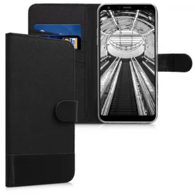   Калъф за LG Q Stylus, текстилен, черен, 46240.73
