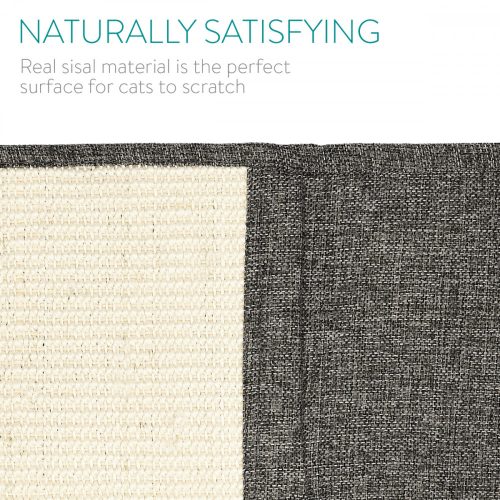 Комплект 2x Защита срещу надраскване за котки, 60x45 см, сизал, сиво, 46354.19.02