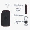 Калъф за автомобилен ключ за Renault / Dacia - 4 бутона - Keyless Go, Еко кожа, Черен, 44637.09