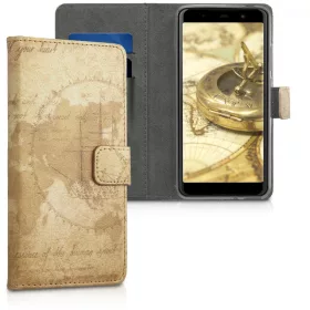   Калъф за Wiko Lenny 5, Екологична кожа, Кафяв, 46462.01