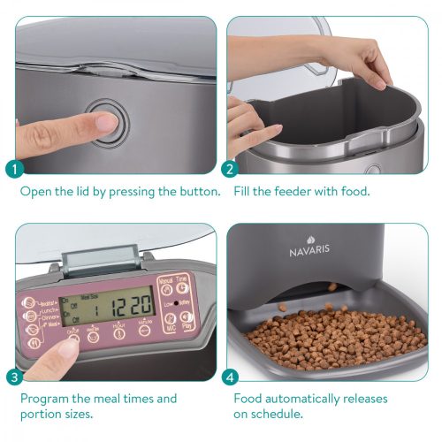 Автоматична хранилка за кучета и котки 6 литра 44769.03