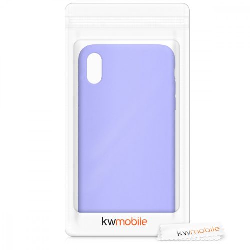 Калъф за Apple iPhone XS Max, Силиконов, Лилав, 45909.108