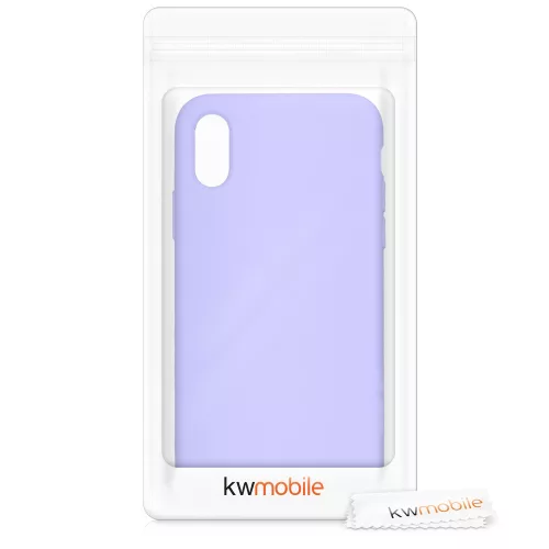 Калъф за Apple iPhone X / iPhone XS, Силиконов, Лилав, 46313.108