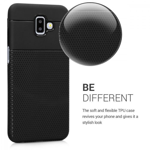 Калъф за Samsung Galaxy J6 Plus, Силиконов, Черен, 46596.01