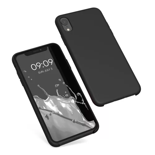 Калъф за Apple iPhone XR, силиконов, черен, 45910.01