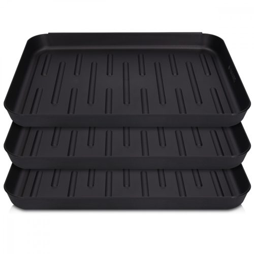 Комплект от 3 правоъгълни тави за обувки, 35 х 27 см, 46753.01