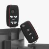 Капак за автомобилен ключ за VW / Skoda / Seat - 3 бутона, силикон, черен, 46965.01