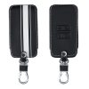 Капак за автомобилен ключ за Renault / Dacia - 4 бутона - Keyless Go, Еко кожа, Черен, 44637.11