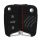 Капак за автомобилен ключ за VW / Skoda / Seat - 3 бутона, силикон, черен, 42888.29