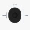 Комплект от 2 възглавнички за слушалки Logitech H800, Kwmobile, черни, мемори пяна, 47093.01
