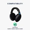 Комплект от 2 възглавнички за слушалки Sennheiser HD580/HD600/HD650, Kwmobile, черни, текстил, 47098.01