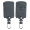 Калъф за автомобилен ключ за Renault / Dacia - 4 бутона - Keyless Go, екологична кожа, сив, 45656.73