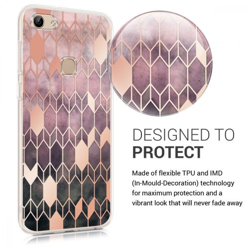 Калъф за Vivo Y81, Силиконов, Розов, 47263.01