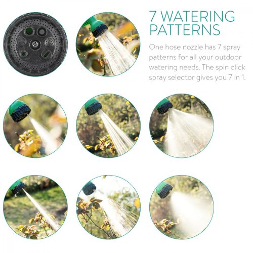 Navaris 30m разтегателен градински маркуч 7 модела пистолет за пръскане 47275.3