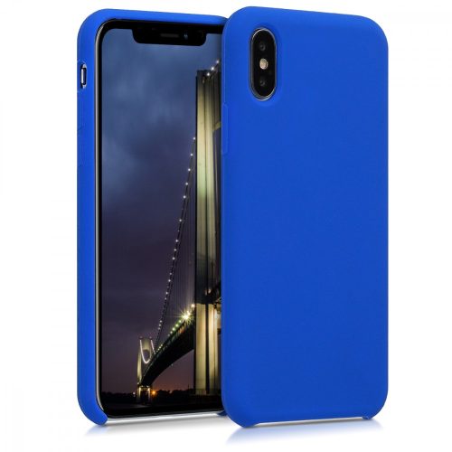 Калъф за Apple iPhone X / iPhone XS, Силиконов, Син, 42495.134