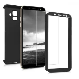   Капак за Samsung Galaxy A6 (2018), поликарбонат, черен, 46337.68
