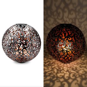   Соларна външна лампа Navaris, LED осветление, 30 см, Автоматичен старт/стоп, 47537.01