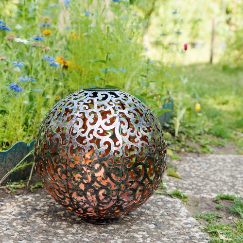 Соларна външна лампа Navaris, LED осветление, 30 см, Автоматичен старт/стоп, 47537.01