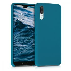   Кейс за Huawei P20, Силиконов, Син, 45689.62