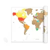 Карта на света за туристически дестинации, 82 x 59 см, 47795.02