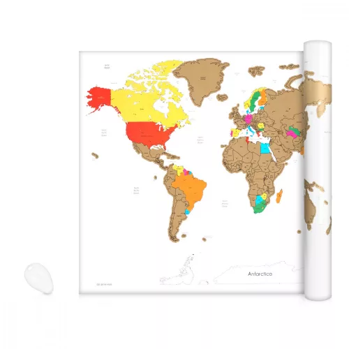 Карта на света за туристически дестинации, 82 x 59 см, 47795.02